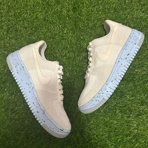 Wmns Nike Air Force 1 Crater Flyknit - Size 7.5W - Great Condition, Cleaned